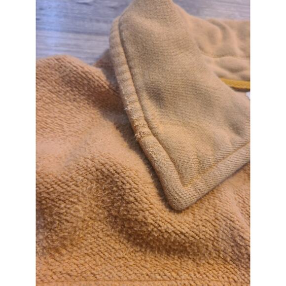 Peach love large women's oversized gold button up shacket with pockets - Picture 4 of 9